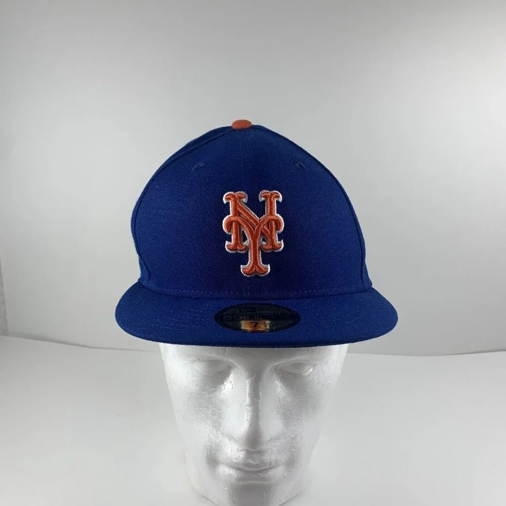 New Era 59FIFTY Cap/Hat Men's 7.5‎ Blue New York Mets Alternate MLB Fitted S8367